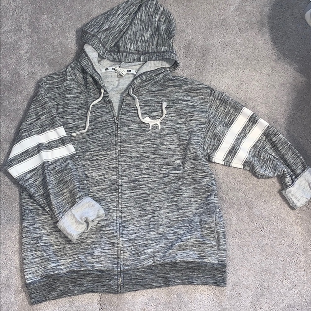 Victoria secret over sized zip up hoodie